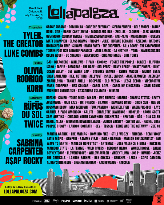 4 Chances to Win a 4-Day Pass to Lollapalooza 2024!