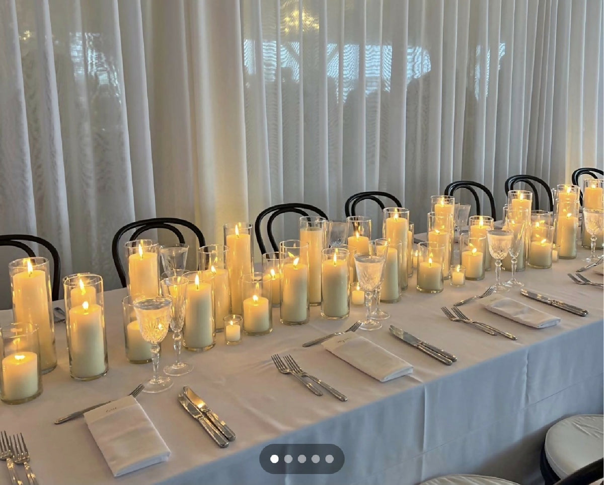 Chic White Candles