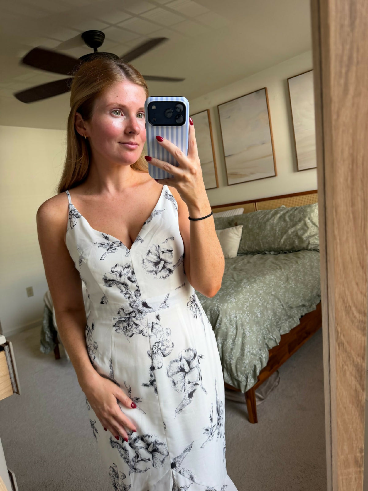 White Floral Dress