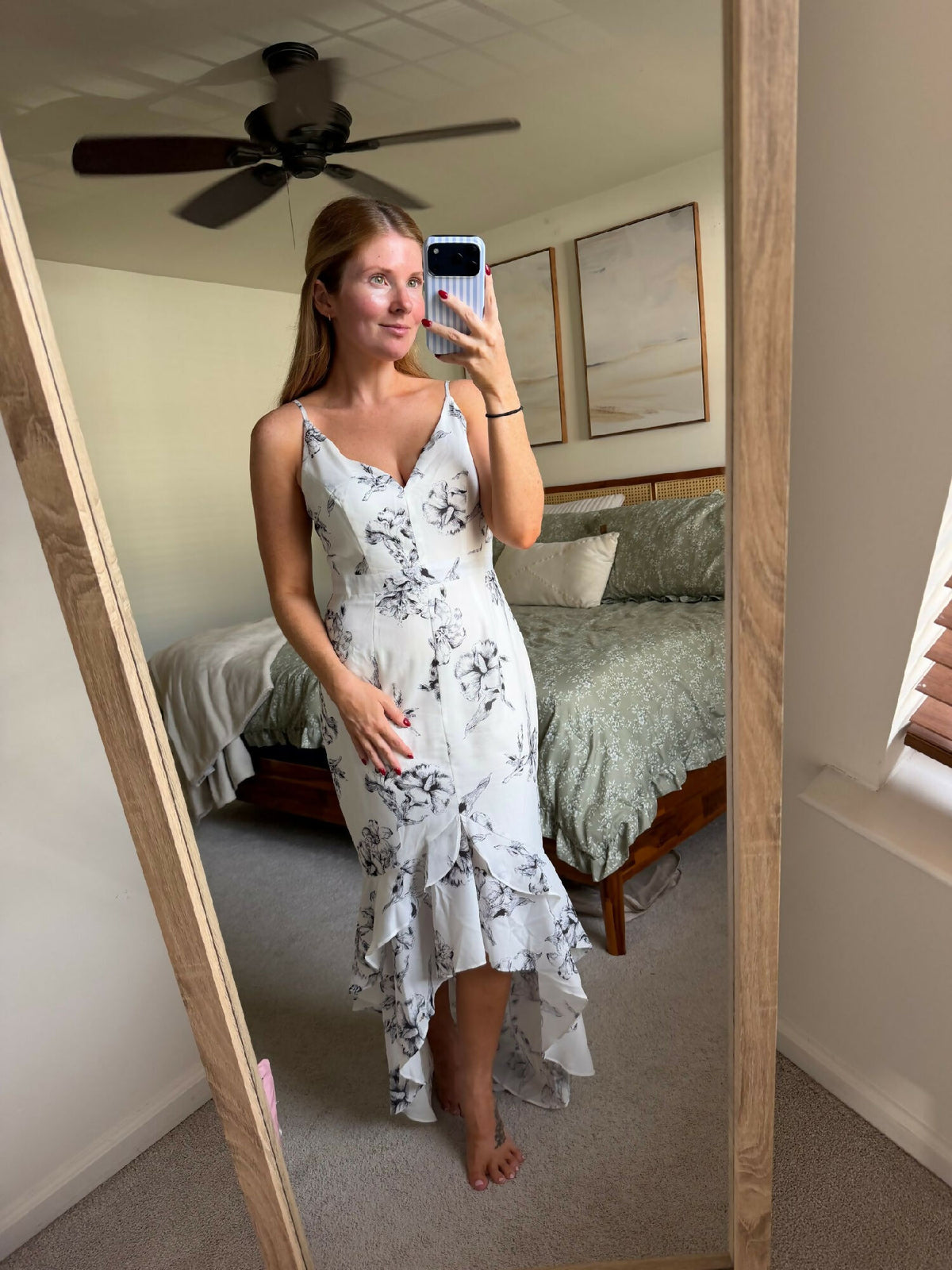 White Floral Dress