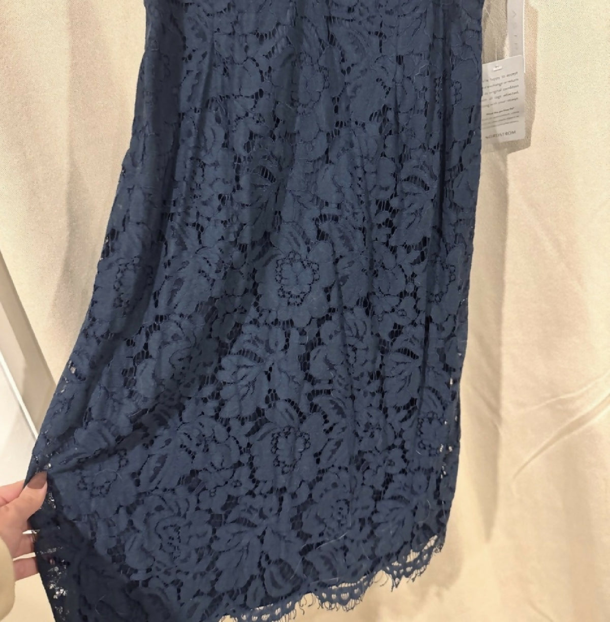 ASTR The Label Navy Lace Dress XL, NWT