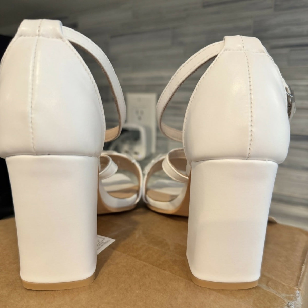 J. Adams Anna White Bridal Heels