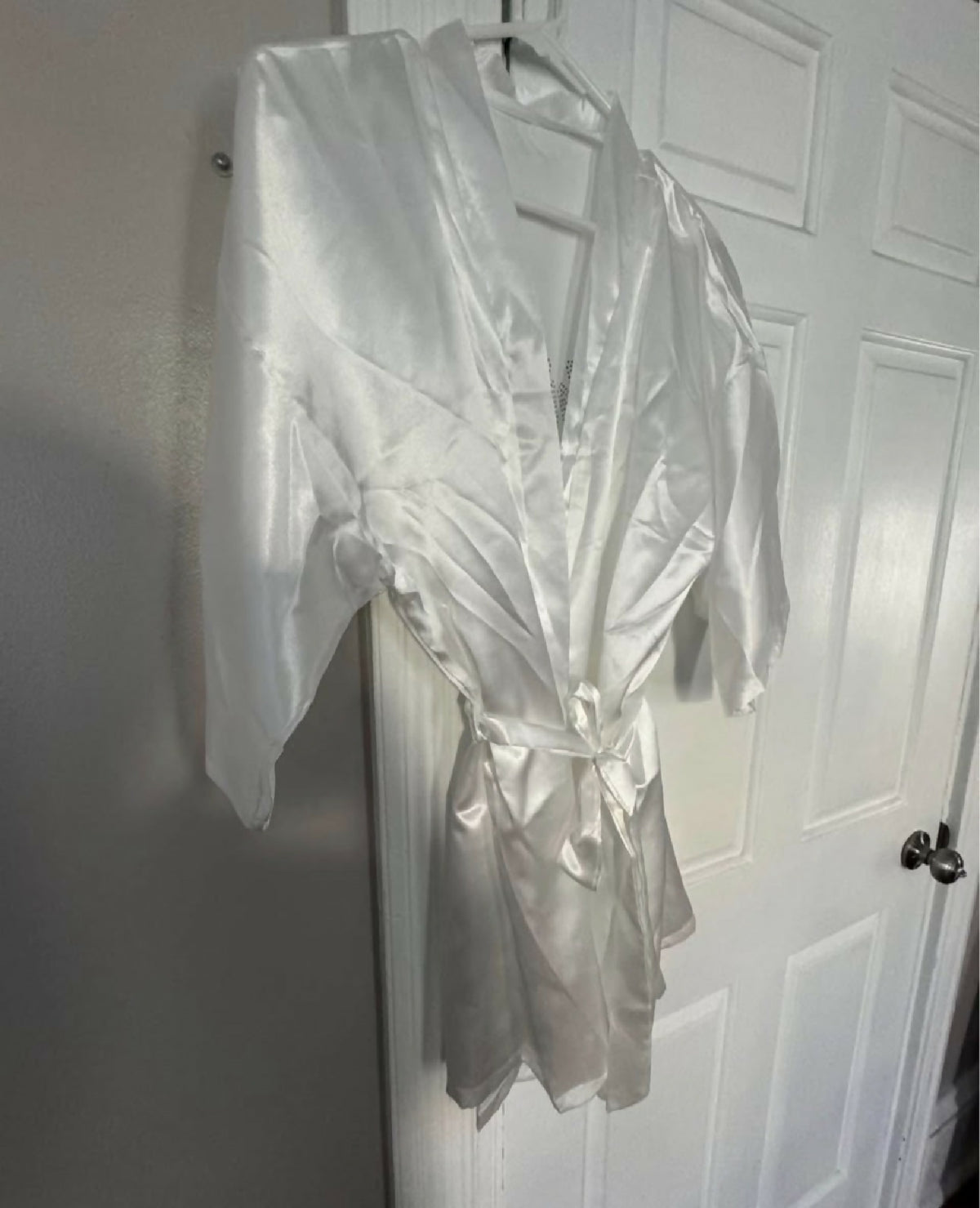 White Satin Bride Robe