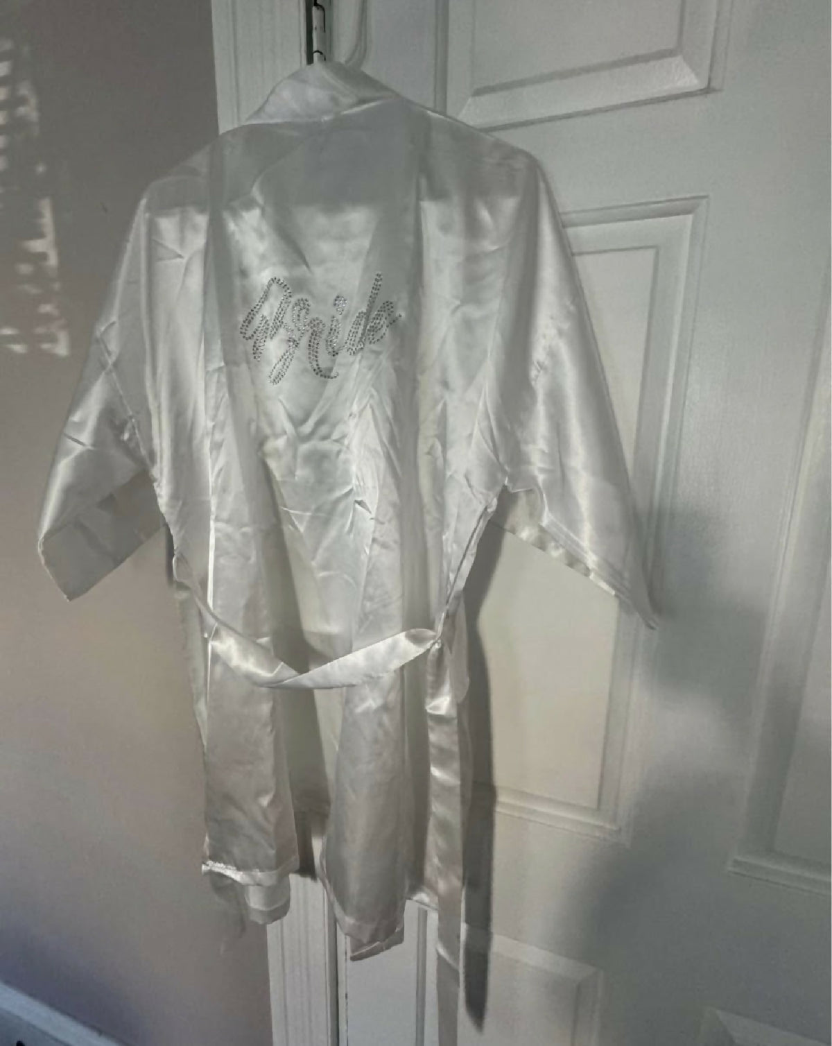 White Satin Bride Robe