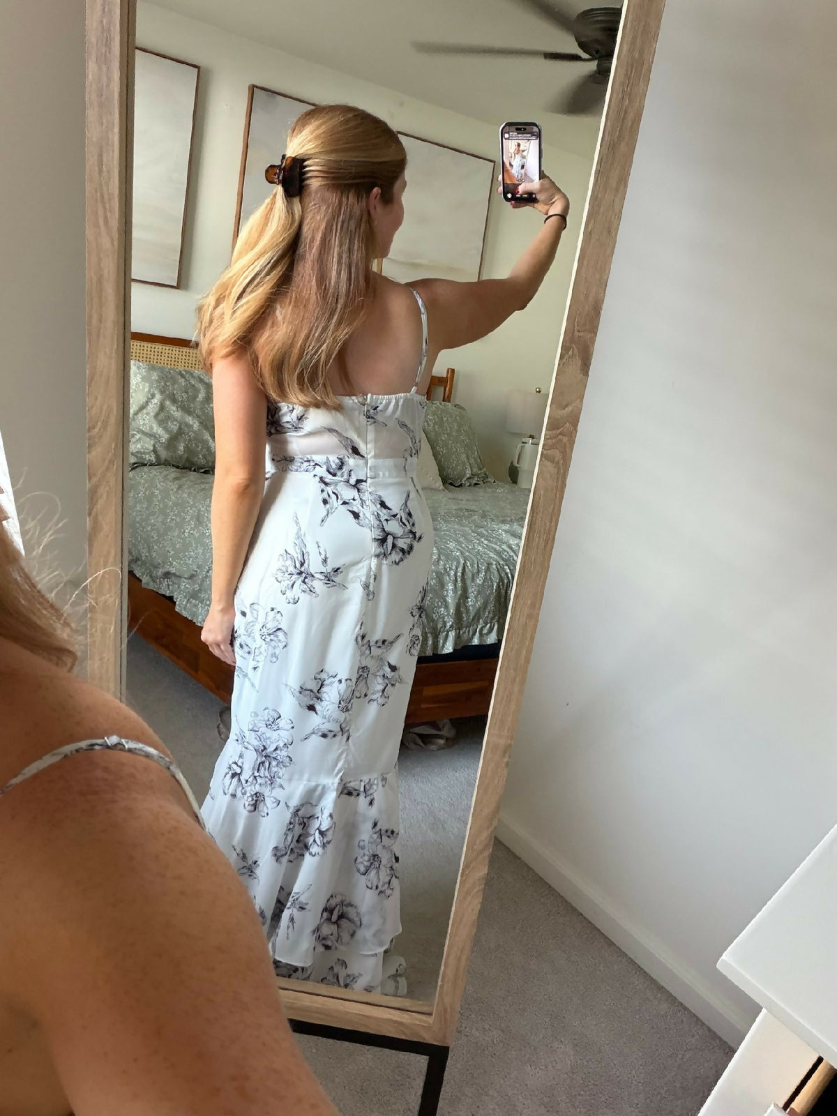 White Floral Dress
