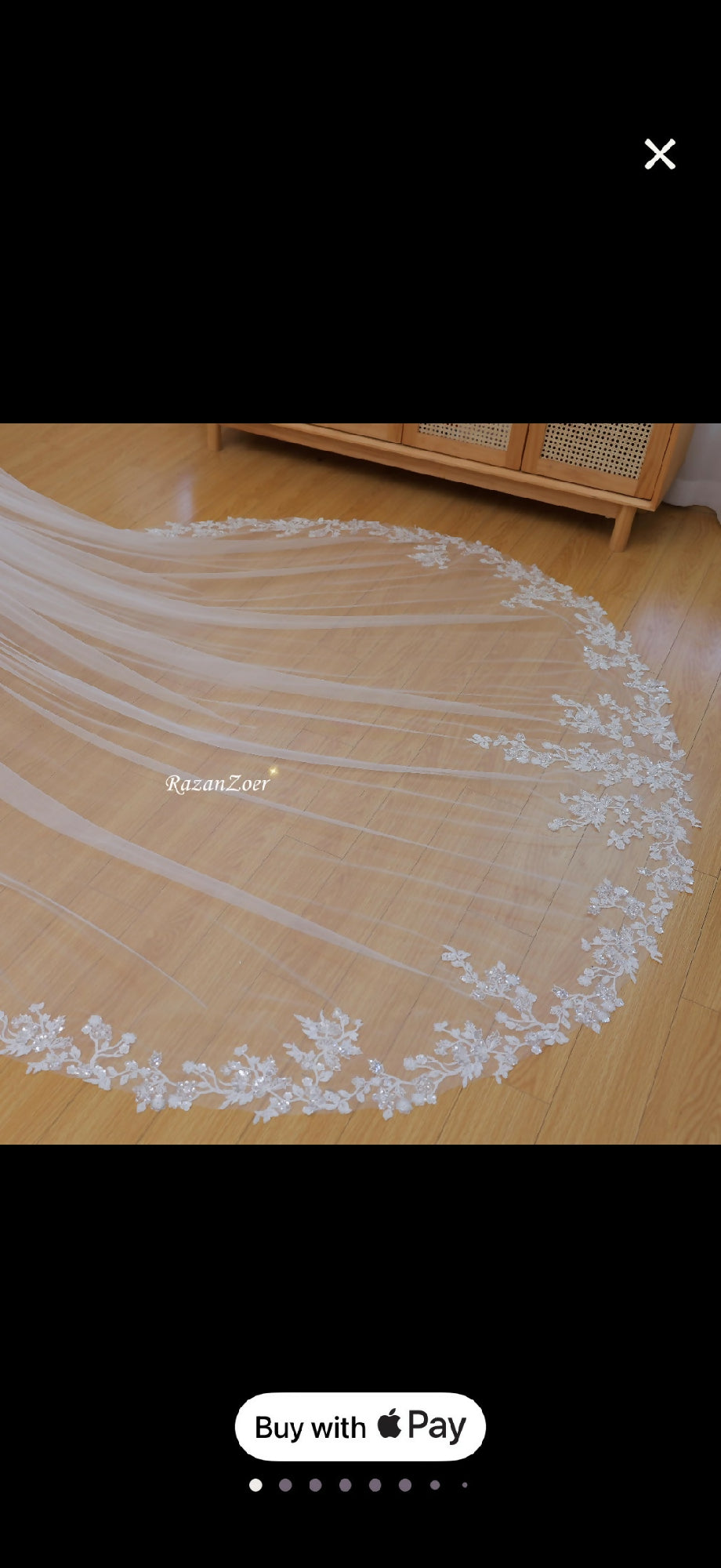 Gorgeous Bridal Veil with Sparkling Sequins Beaded Veil Chapel Cathedr...