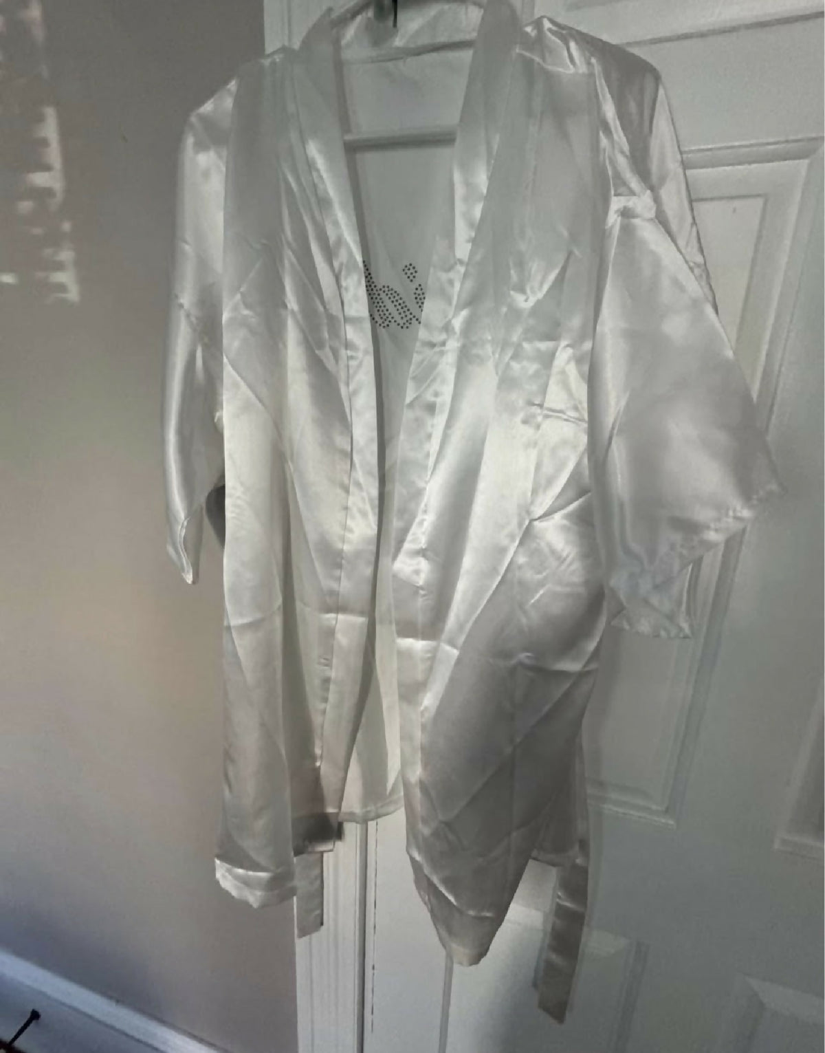 White Satin Bride Robe