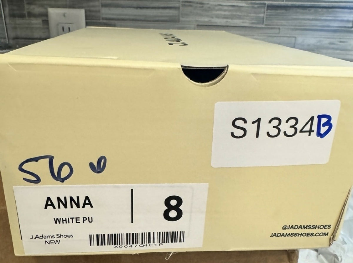 J. Adams Anna White Bridal Heels