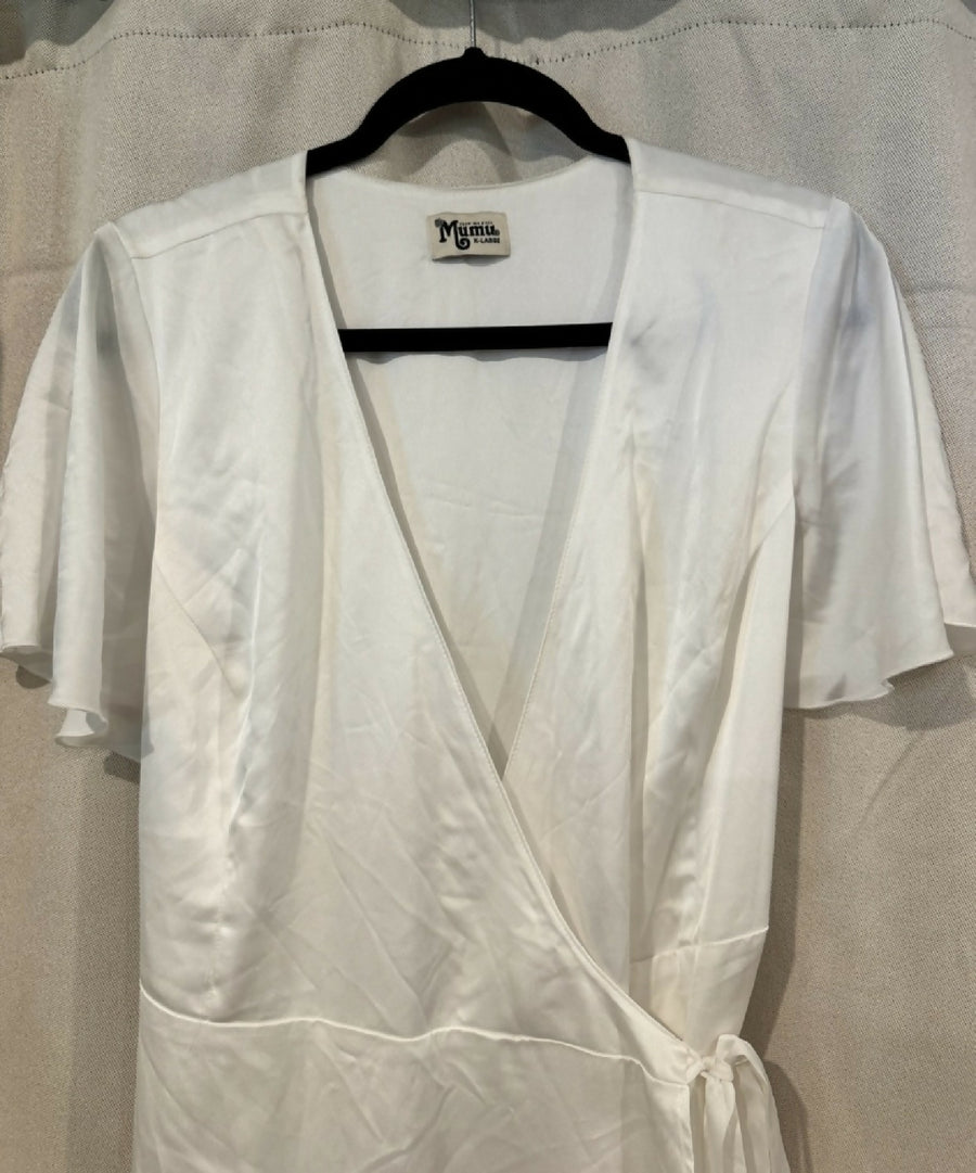 Show Me Your MuMu White Wrap Maxi Dress